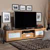 Baxton Studio Gerhardine Modern and Contemporary Oak Brown Finished Wood 1-Drawer TV Stand 190-11998-ZORO